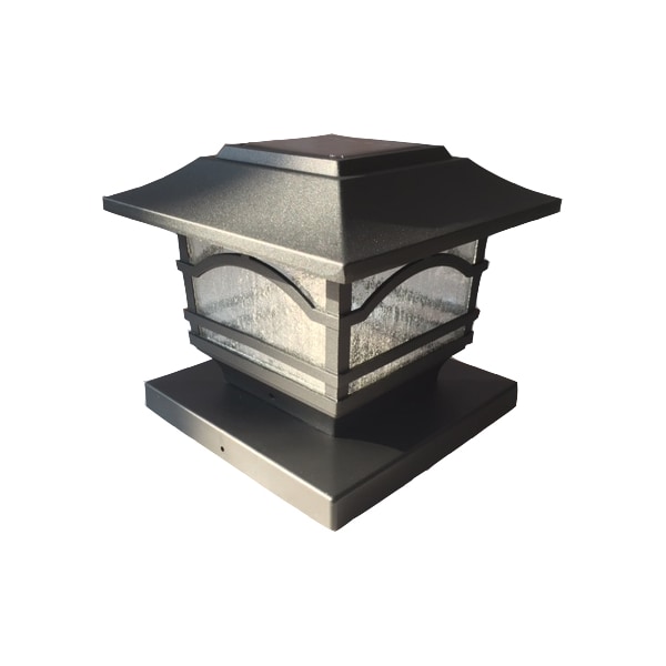 Maxsa Innovations Mission Style Post Top / Deck Light Metal and Glass